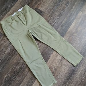Loft green High Waisted Skinny Crop